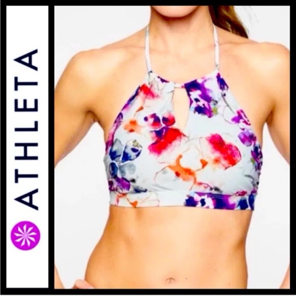 Athleta Women’s Small Watercolor Bikini Top